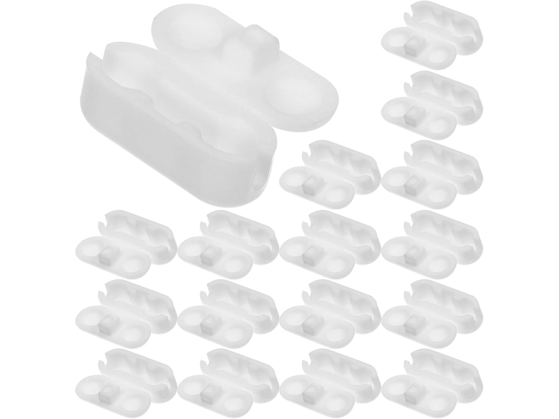 Conjunto De 150 Conectores De Corrente De Bolinhas De Plástico Transparente Para Cortinas Verticais Gokoco
