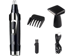 Aparador De Pelos Do Nariz Elétrico Multifuncional Para Homens, Preto