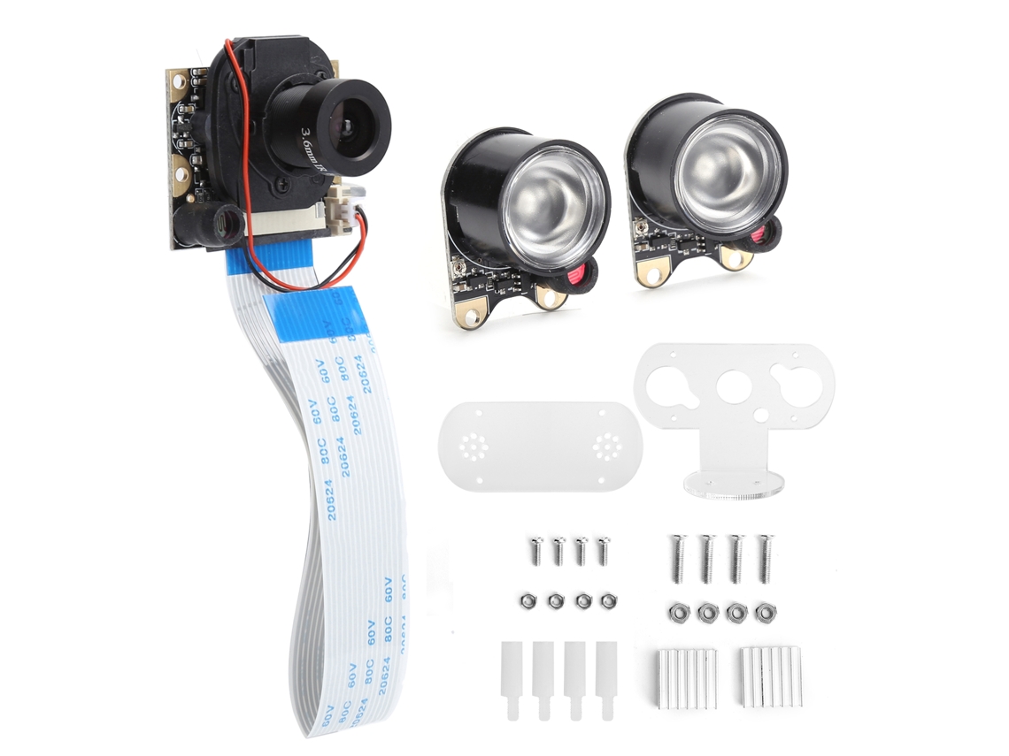 Módulo De Câmera Hd 5mp Para Raspberry Pi Com Commutação Automática Ircut E Luz Infrarrova