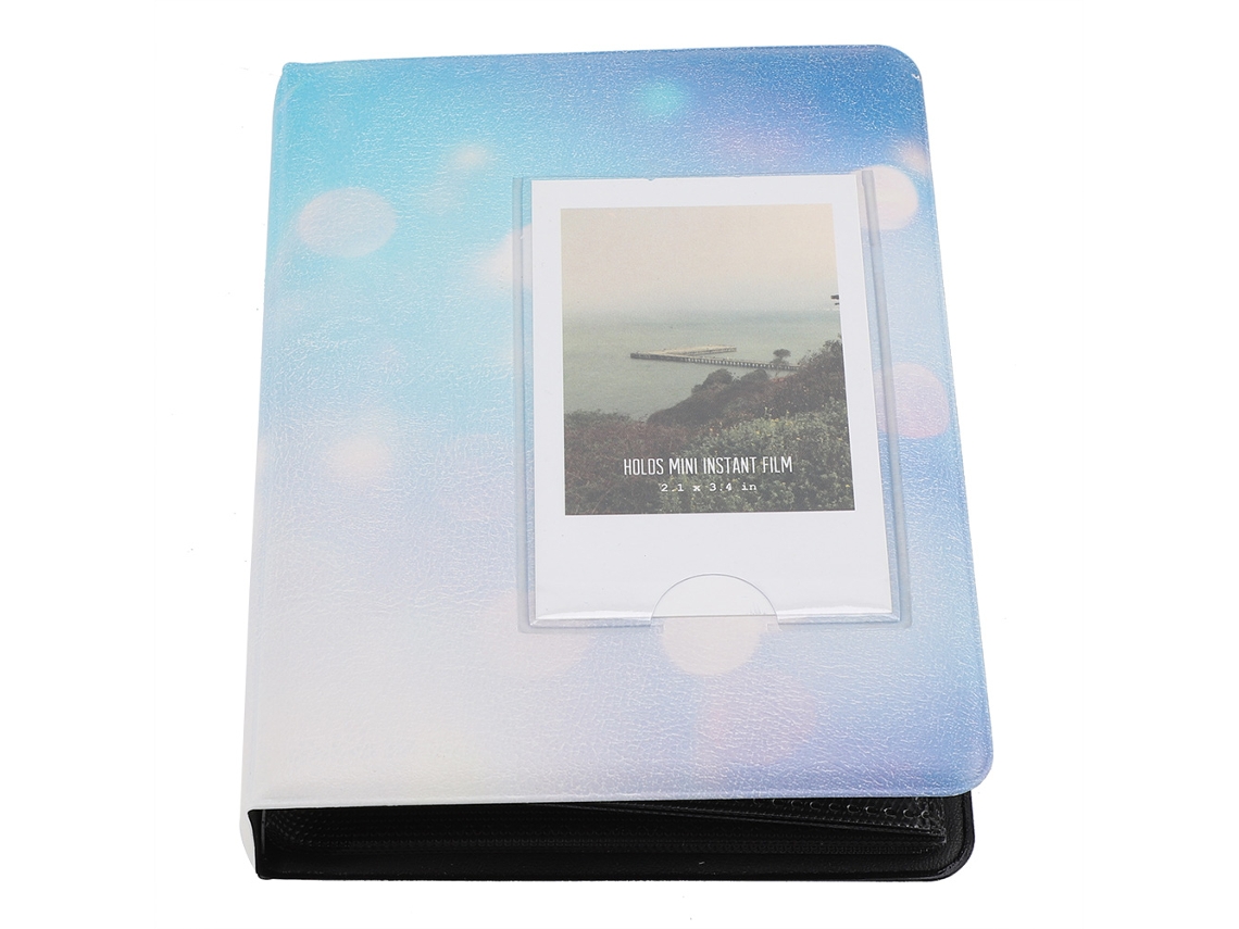 Álbum de Fotos Mini 3 Polegadas 64 Bolsos para Fujifilm 7s/8/25/50s/90 Armazenamento Azul S/MARCA