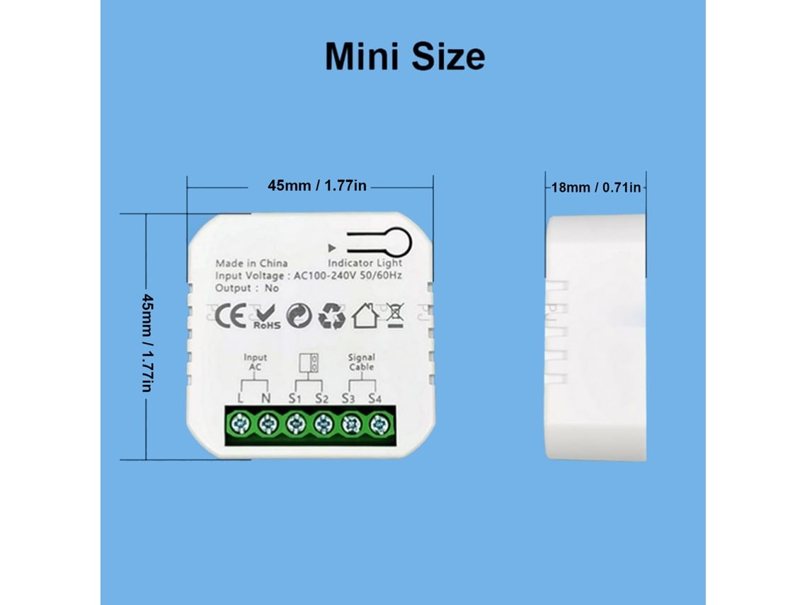Kit Inteligente De Abertura De Garagem Laxiscreed Com Controle Wifi, Zigbee E Comando Por Voz