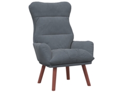 Conjunto 1 Poltrona Vidaxl Cinzento Veludo (69 X 74 X 93 Cm)