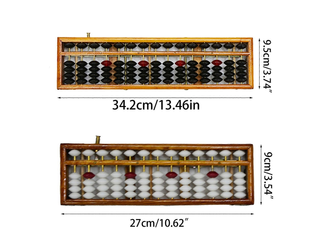 Traditional Abacus Calculator With Reset Button 13 Digits 15 Digits 17 Digits Math Teaching Tools For Student Teachers