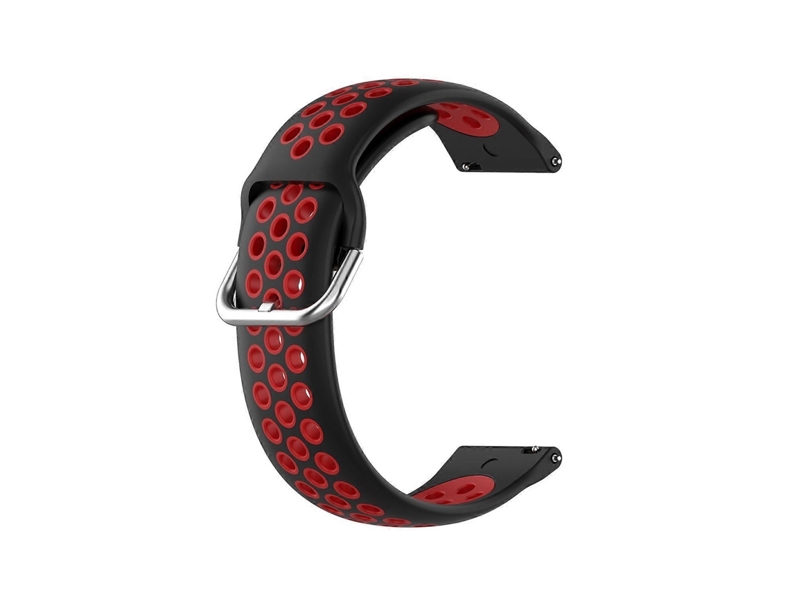Pulseira De Silicone Bicolor Para Samsung Galaxy Watch4 44mm (branco E Preto)