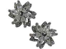 Pingente Para Fone De Ouvido Com Flor Gelo Brilhante Design Giratório Freeclip Cobre Galvanizado Materiais Resistentes