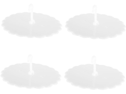 Conjunto De 4-ganchos Adesivos Plástico Para Dossel Cama, Ideais Para Pendurar Cortinas No Teto, Em Quartos