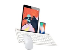 Lurelia Teclado Sem Fios, Bluetooth, 2.4g, Ergonómico