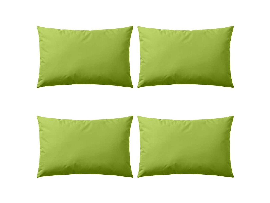 Vidaxl Almofadas Para Exterior 4 Pcs 60x40 Cm Verde Maçã
