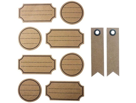 Adesivos + Etiquetas GRAINE CRÉATIVE Kraft com Ponteado