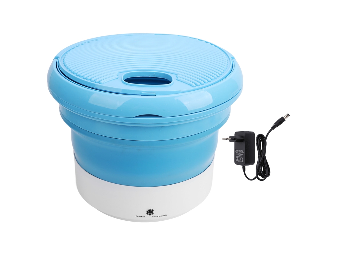 Máquina de lavagem compacta e dobrável para roupa íntima, calças e meias, azul LAXISCREED