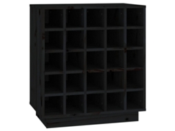 Wine Cabinet, Wine Cabinets Vidaxl Preto Madeira De Pinho (n/a)