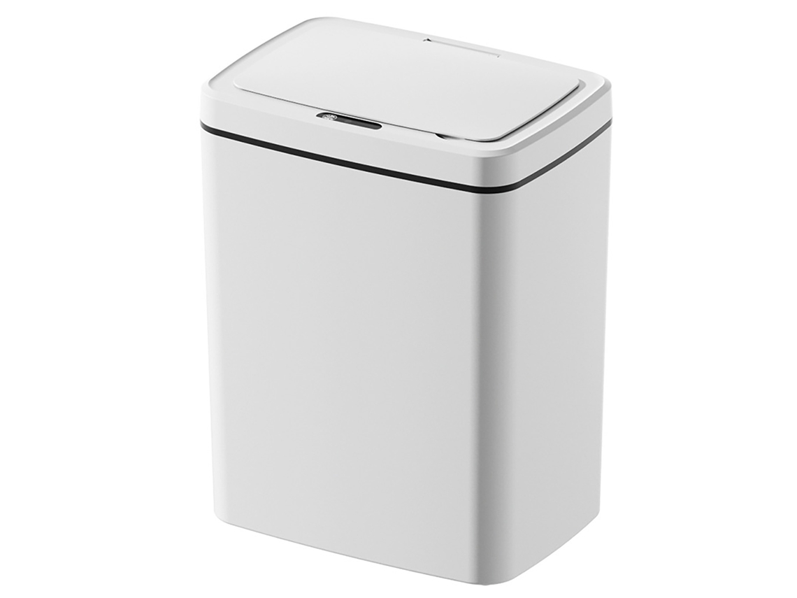 Lixeiro com sensor de movimento 14l automático silencioso abs para sala e cozinha