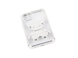 Capa de Telefone EOOCOO (urso Violento 3d Eletroplatado Transparente)