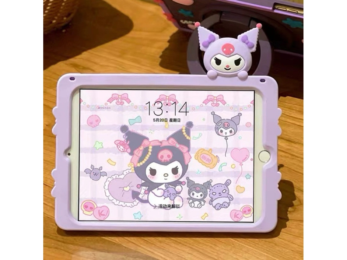 Capa Protetora Macia Para Tablet Com Rotação De 360 Graus E Design Lateral (roxo Claro) - Ipad Air 2 (9,7 Polegadas)