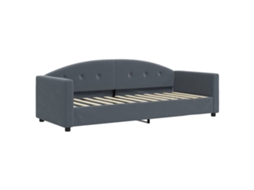 Day Bed, Day Beds Vidaxl Cinzeto Veludo (80 X 200 Cm)