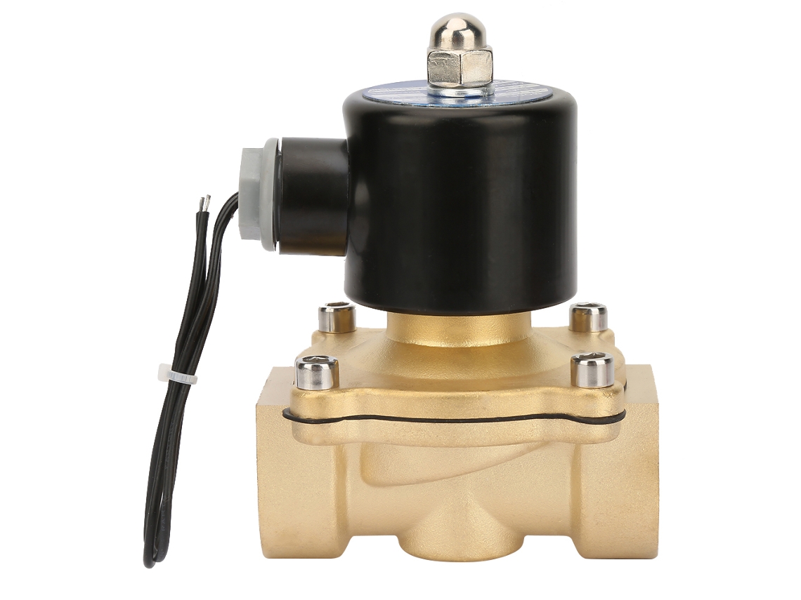 Válvula Solenoide Eléctrica Nc 24v Dc Dn25 Ip65 De Latón 2 Vías Controlador Fluido