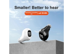 Fones De Ouvido Bluetooth F6 Mini Invisíveis Com Display Digital Para Negócios Preto Ly Ebike