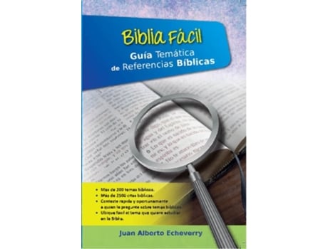 Livro Biblia Facil Manual Bíblico Temático de Juan Alberto Echeverry (Espanhol)
