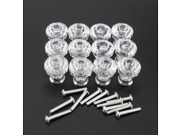 12 Pomos De Cristal Diamante Para Armários, Gavetas E Móveis, Manípulos E Puxadores