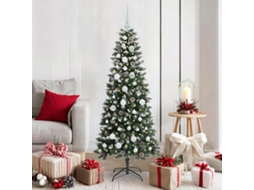 Vidaxl Árvore De Natal Artificial Verde 150 Cm Pvc, Plástico E Aço