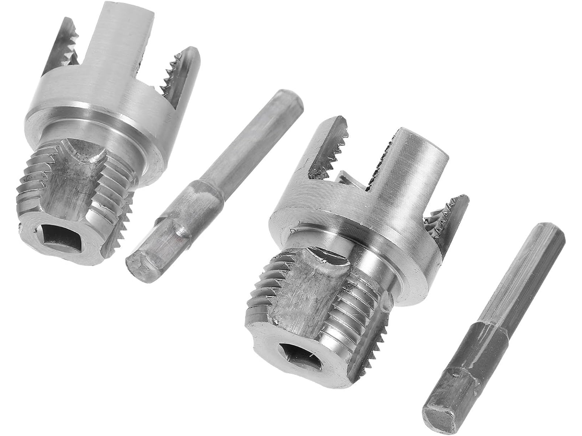 Ferramenta De Rosqueamento Tubos Pvc Em Aço Carbono 2 Peças Para Reparos E Manutenção Doméstica