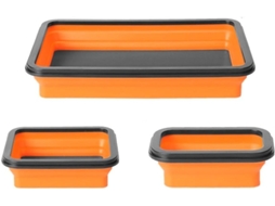 Conjunto De Bandejas Dobráveis De Silicone Magnético Com Ímãs.