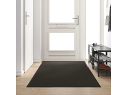 Vidaxl Tapete De Entrada Preto 120 X 250 Cm 100% Poliamida