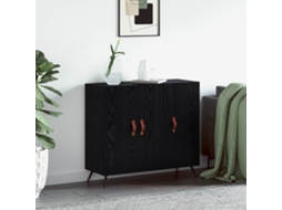 Vidaxl Buffet Carvalho Preto 89,5 X 34 X 80 Cm Madeira Processada