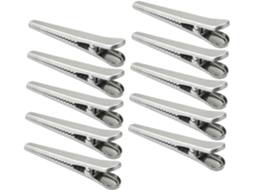 Besportble Conjunto De 10-clipes Aço Inoxidável Vedação Alimentos, Grandes, Duráveis E Multiuso, Com Formato De
