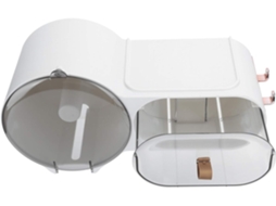 Suporte De Papel Higiênico Parede À Prova D Água Aramox Com Janela Transparente Para Mostrar O Volume Restante, Ideal