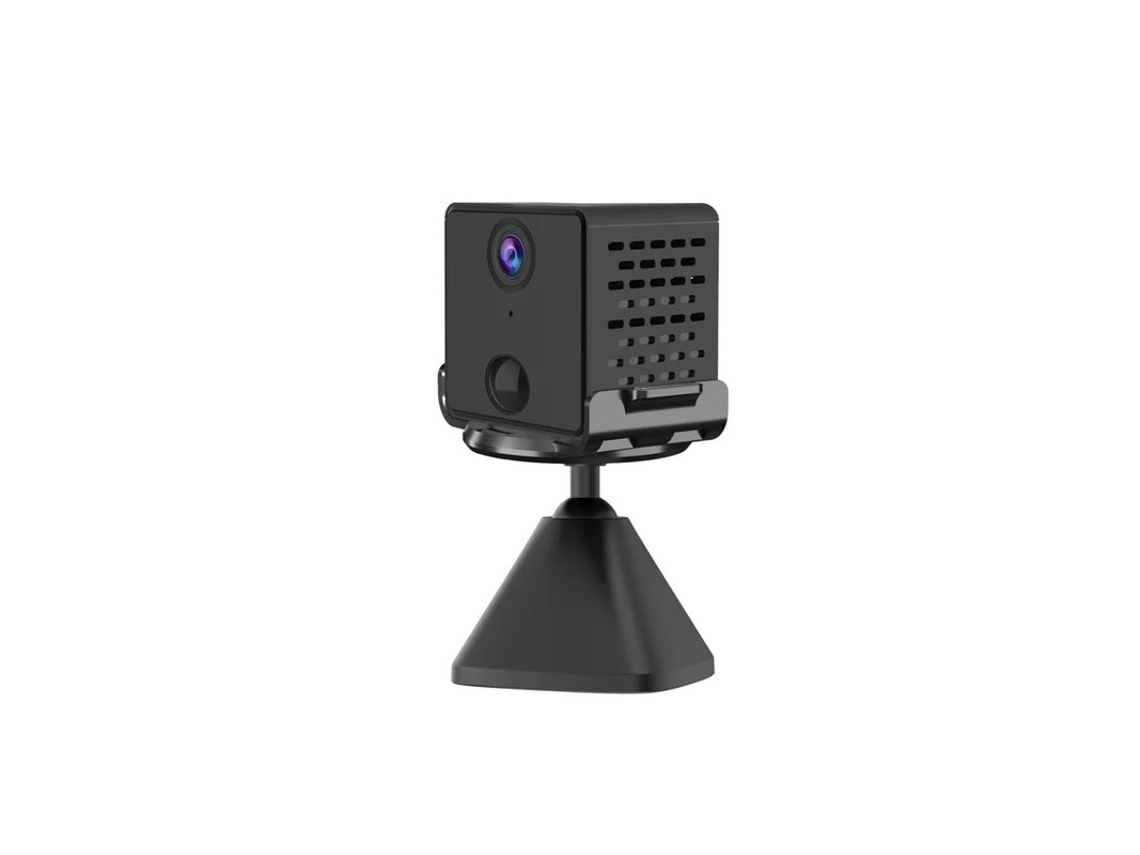 Câmera sem fio Bestvite WiFi de 3 MP com detecção de movimento por IA e áudio bidirecional (preta)