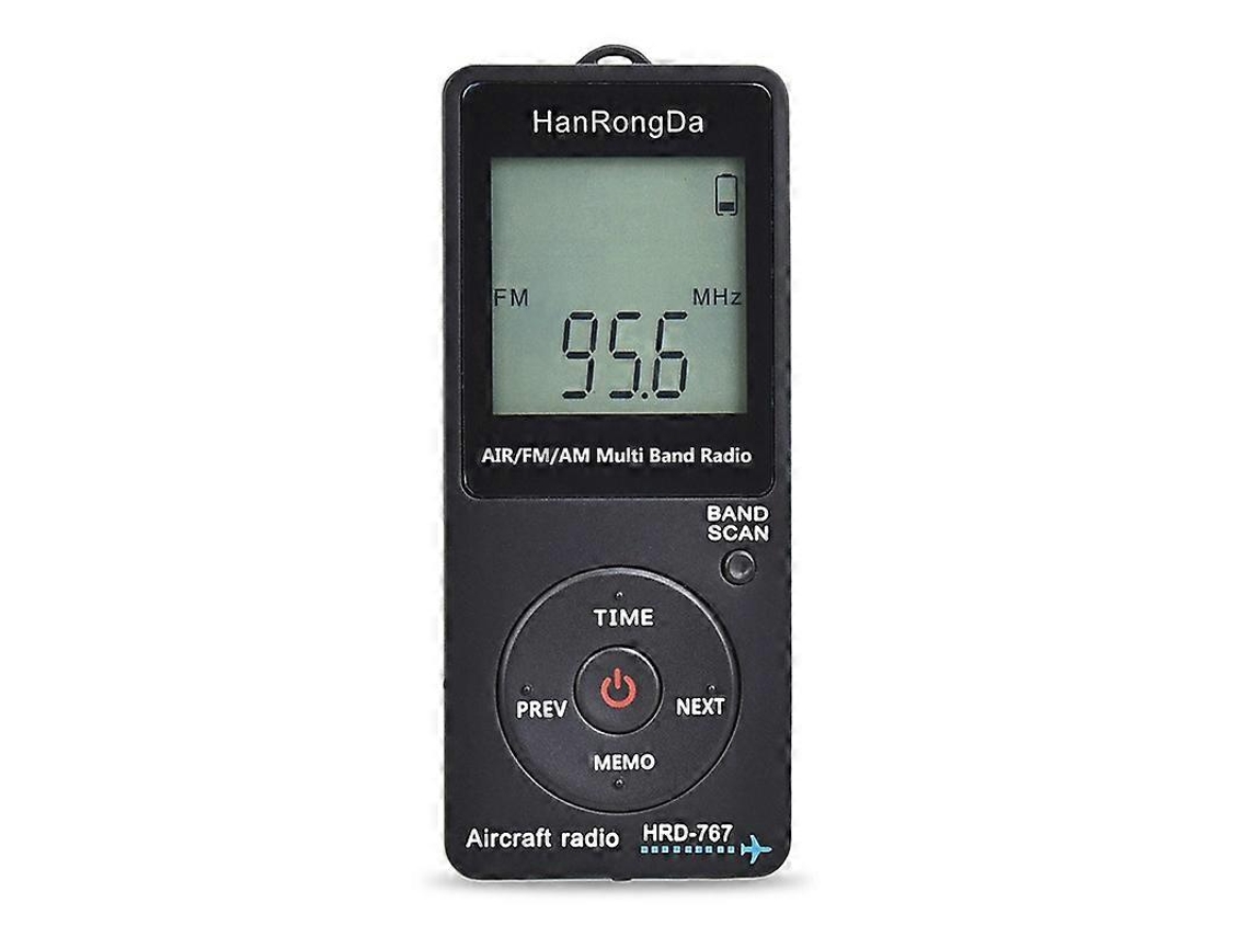 Mini Rádio De Banda De Aviação Com Desligamento Automático. Rádio Fm, Am E Air. Olysi Shop