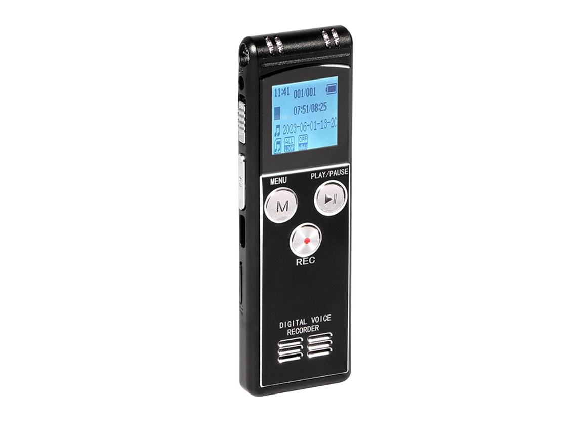 Gravador de Voz Digital 8+32g 1536kbps Mp3 Player com Proteção por Senha S/MARCA