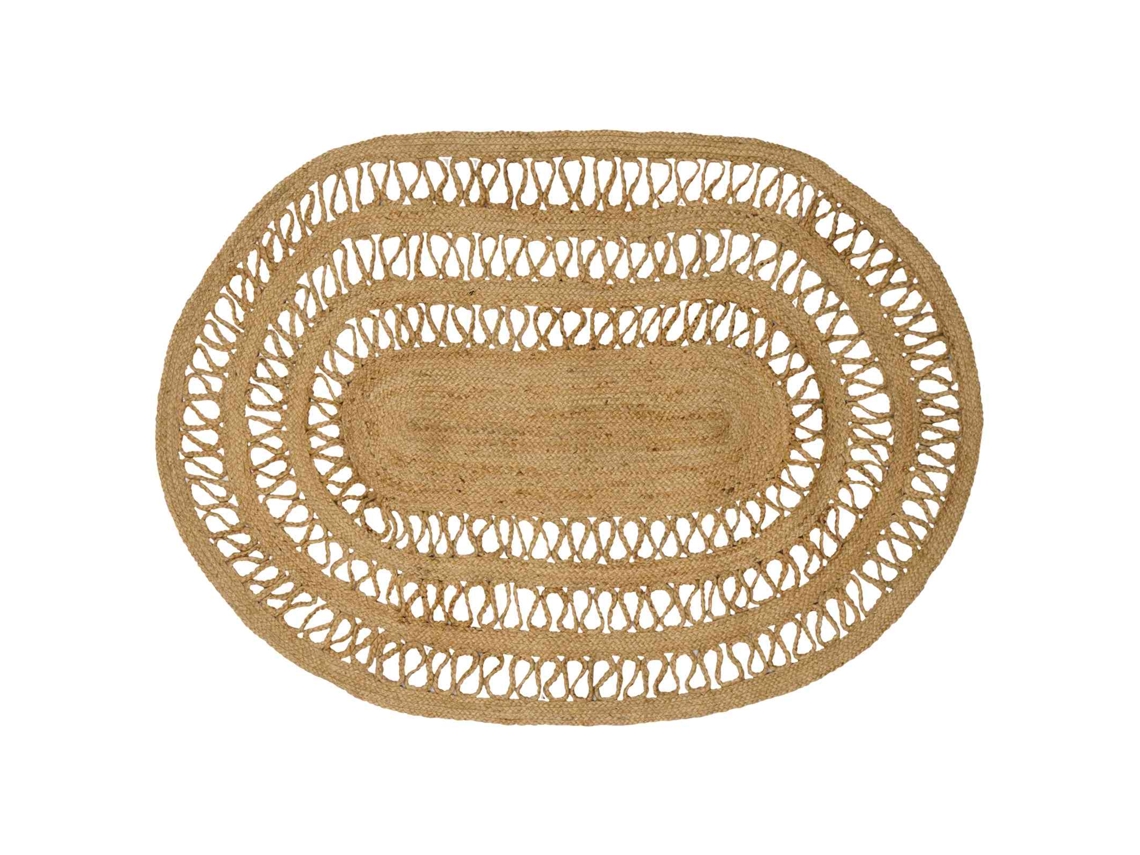 Vidaxl Tapete De Área Natural 100 X 152 Cm Juta