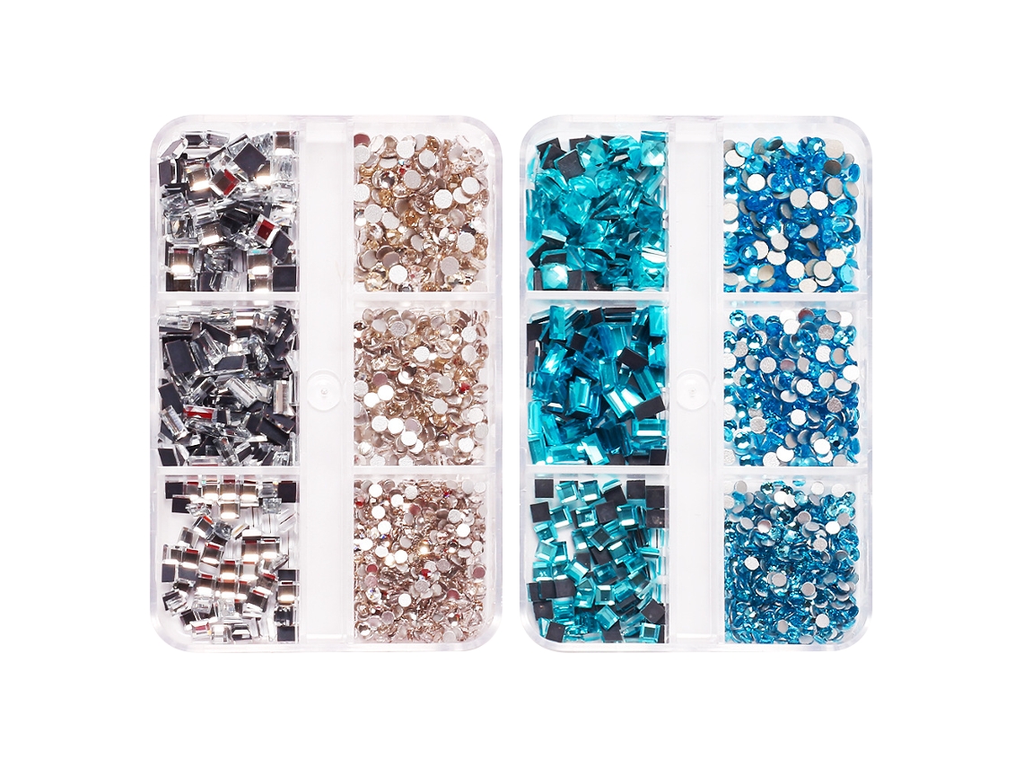 Cristais para Unhas Gems Flatback para Artesanato e Moda KOFIHETY