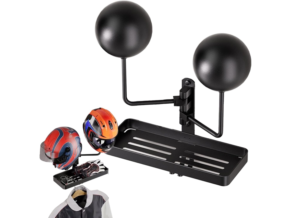 Mural para suporte de capacete | Suporte de metal reforçado para fones de ouvido | Sistema de armazenamento para garagem Para Equ Gokoco