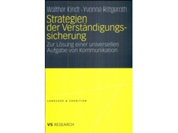 Livro Strategien Der Verstandigungssicherung De Walther Kindt E Yvonne Rittgeroth (alemão)