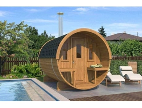 Sauna Exterior Barrel 250 - Abeto