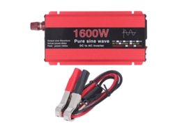 Inversor de Onda Senoidal Pura 1600w Alumínio para Solar Coche Barco Dc12v a Ac220v | S/MARCA