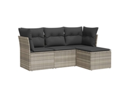 Garden Sofa Set, Garden Sofa Sets Vidaxl Cinzeto Rattan / Vime (n/a)