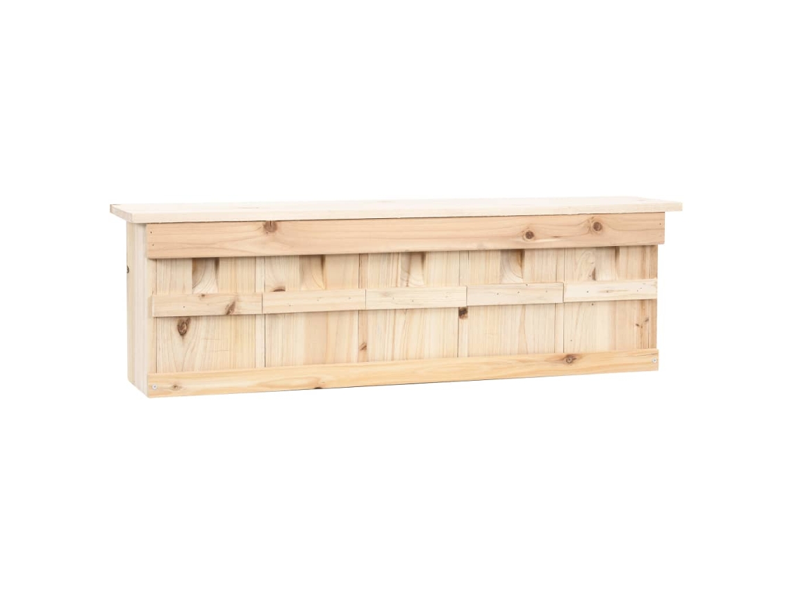 Vidaxl Casa Para Pardais Com 5 Divisões 68x15x21 Cm Madeira De Abeto