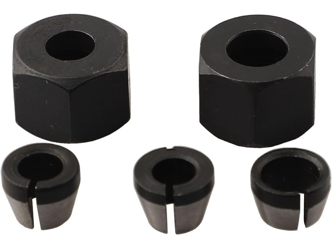 Conjunto De 5 Mandris Para Máquinas Gravação E Corte, Tamanhos 6 Mm, 6,35 8