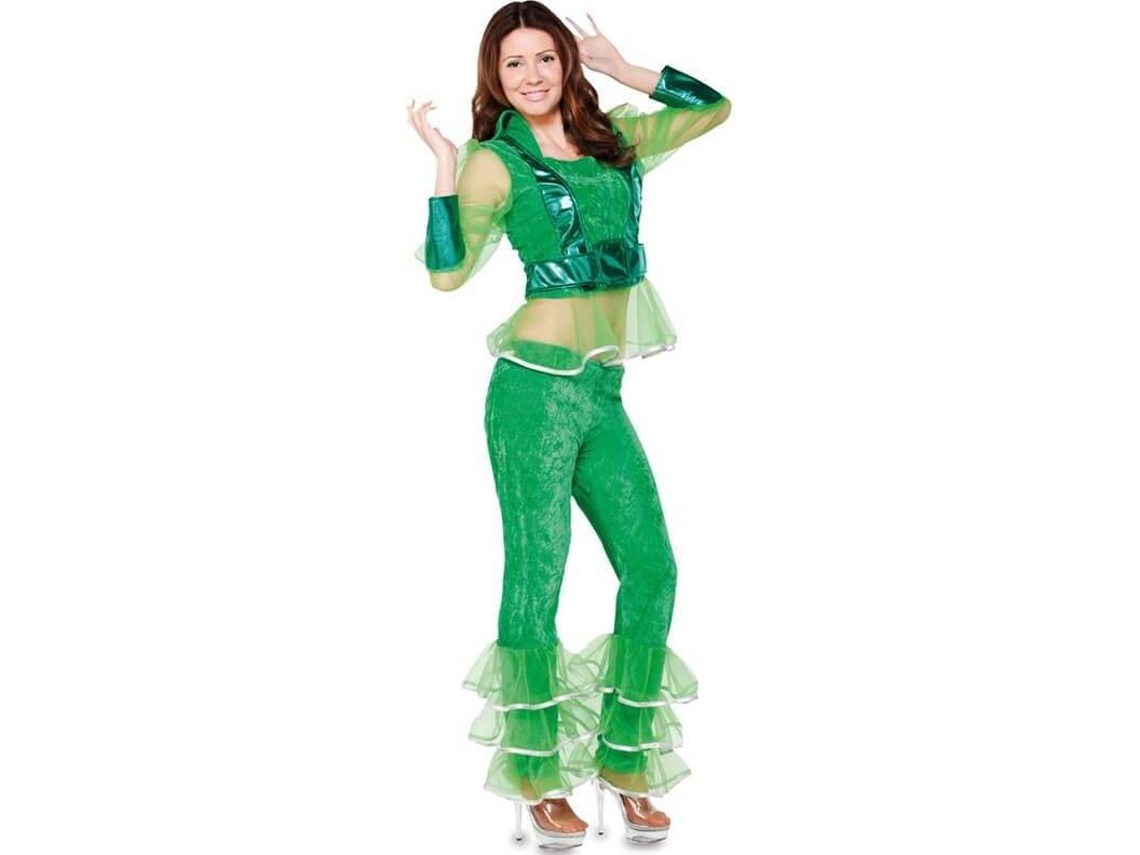 Fato de Mulher DISFRAZZES Bailarina Disco Verde (Tam: M/L)