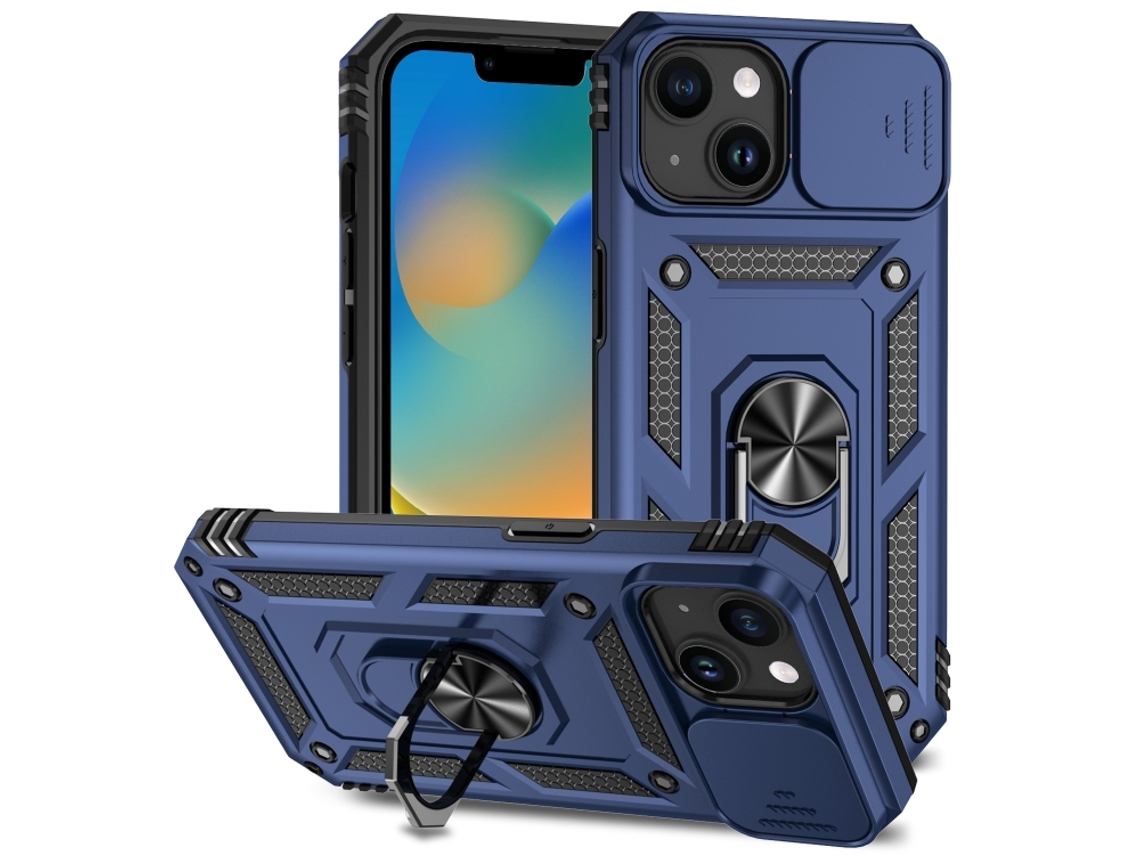 Capa Para Iphone 15 - Suporte Deslizante Para Câmera