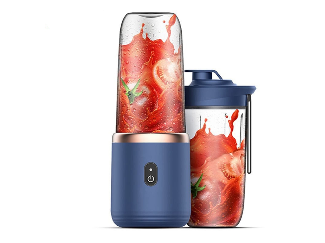 Lurelia Liquidificador Portátil Recarregável Usb, 6 Lâminas, Aço Inoxidável, Para Sumos