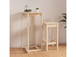 Vidaxl Mesa De Bar 60x60x110 Cm Pinho Maciço
