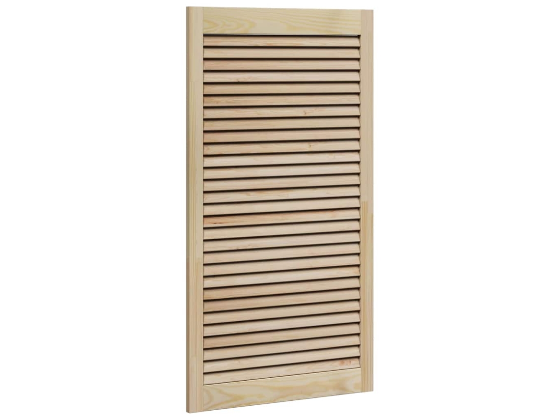 Conjunto 1 Porta De Armário Vidaxl Castanho Madeira De Pinho Maciça (110 X 2,1 X 59,5 Cm)