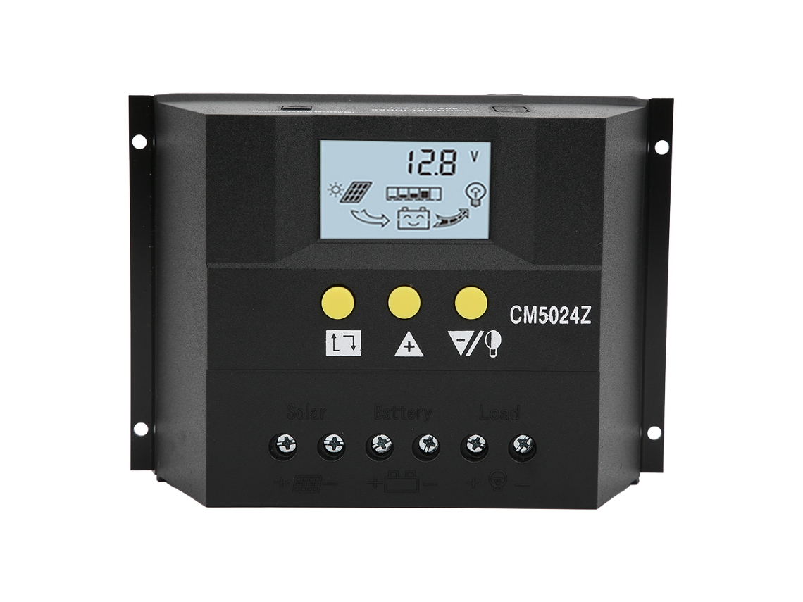 Controlador De Carga Solar Pwm Com Sensor De Temperatura Cm5024 12v24v50a