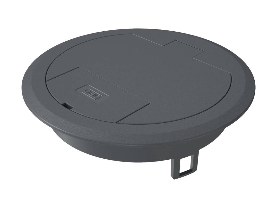 Klappdeckel Ges R2 7011 Mit Schnurausla Obo Bettermann (7405082)
