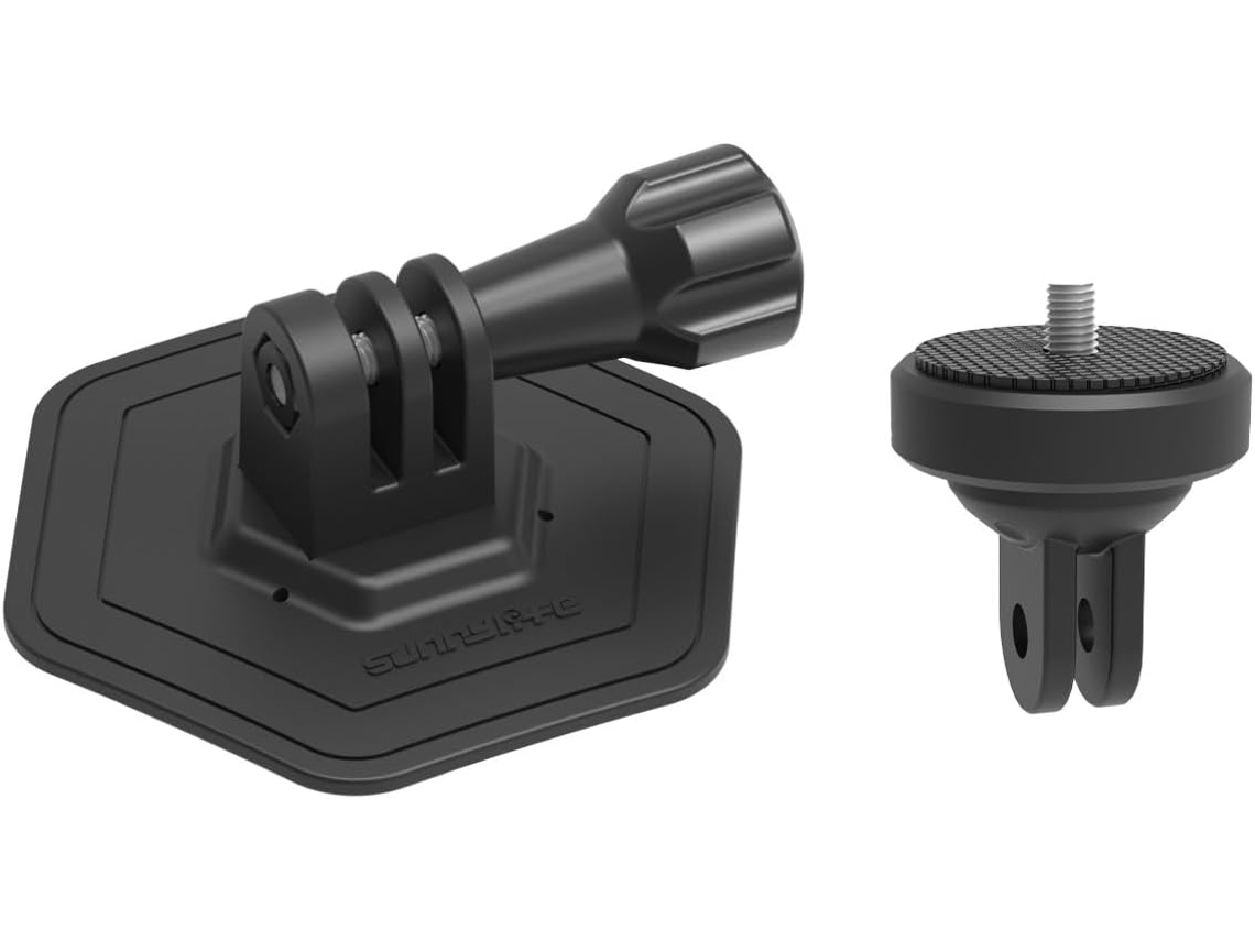 Suporte Flexível Para Capacete Sunnylife Com Base Plana E Curva Câmeras De Ação, Acolchoamento Macio Em Tpu, Encaixe